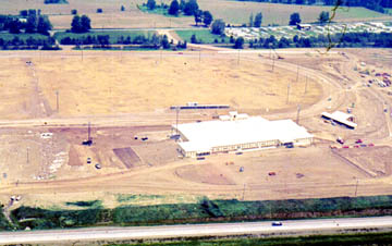 Tioga Park under construction (aerial photo)