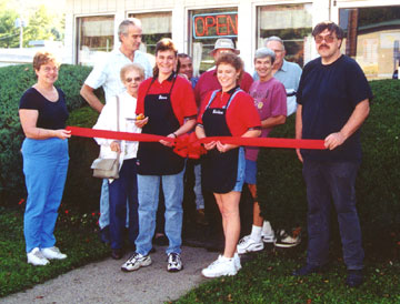 Ribbon Cutting at the Diner
