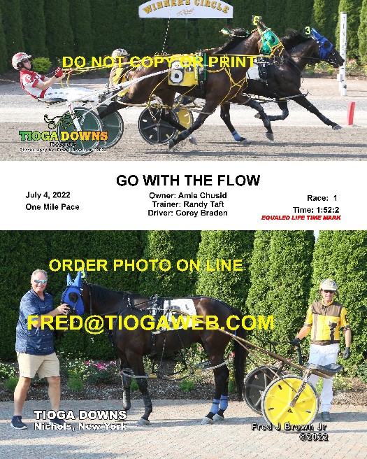 Tioga Downs Winners Circle Photos by Fred Brown